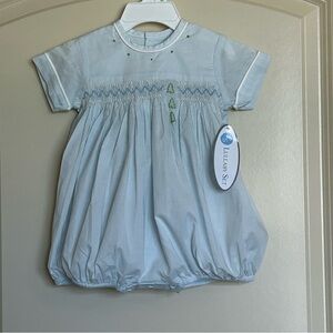 6M Lullaby Set Christmas Smocked Bubble